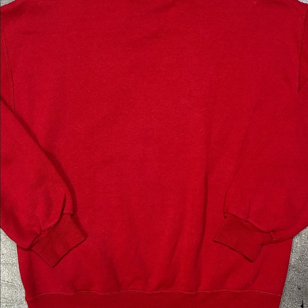 Fruit of the Loom Red Crewneck Sweater - Picture 5 of 5
